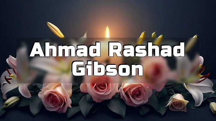 Ahmad Rashad Gibson, Flint, Michigan